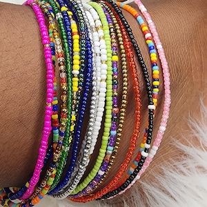 African ankle beads, multicolor ankle beads, african beads, maasaï beads, ankle,