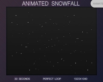 Geanimeerde sneeuwoverlay met twitch | Sneeuwvalanimatie | Twitch Winter | Geanimeerd item | Streaming graphics