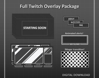 Compleet Twitch Animated Overlay-pakket | Geanimeerde Stream Pack | | van streamoverlays Galaxy Overlay | Streaming afbeeldingen