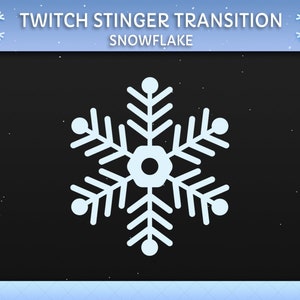 Twitch Winter Snowflake Stinger transition | Twitch transition | Animated transition | Stinger transition | Stream Graphics