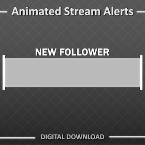 Twitch Animated alerts | Animated stream alert pack | Minimalistic alerts | Stream alerts | Streaming Graphics