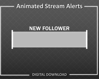 Twitch Animated alerts | Animated stream alert pack | Minimalistic alerts | Stream alerts | Streaming Graphics
