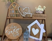 Home Sweet Home Tiered Tray Decor, Family Tiered Tray Decor, Farmhouse Tiered Tray Decor, Rustic Tiered Tray Decor, Miniature Tray Decor