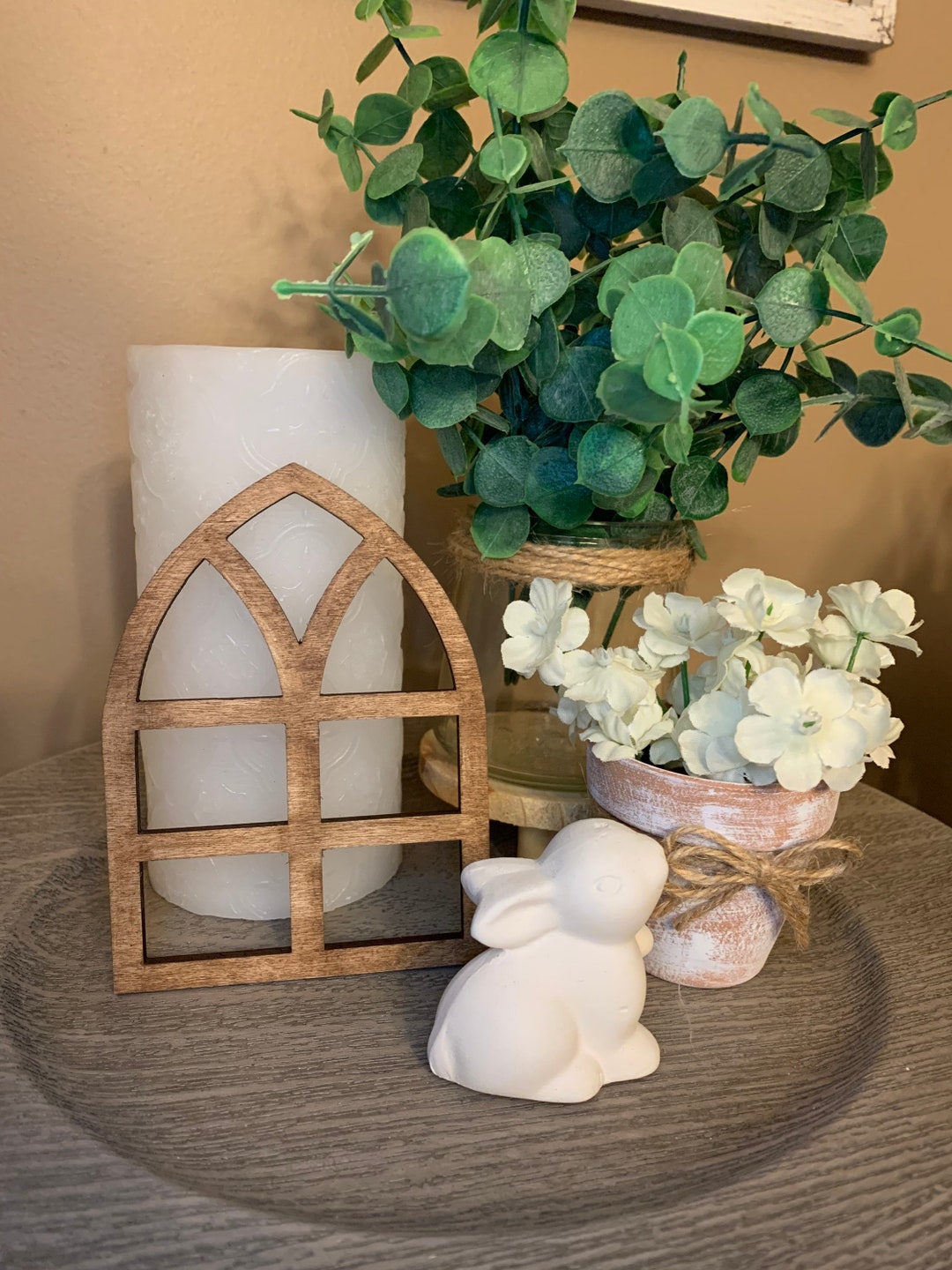 Farmhouse window tiered tray decor tiered tray decorations - Etsy España