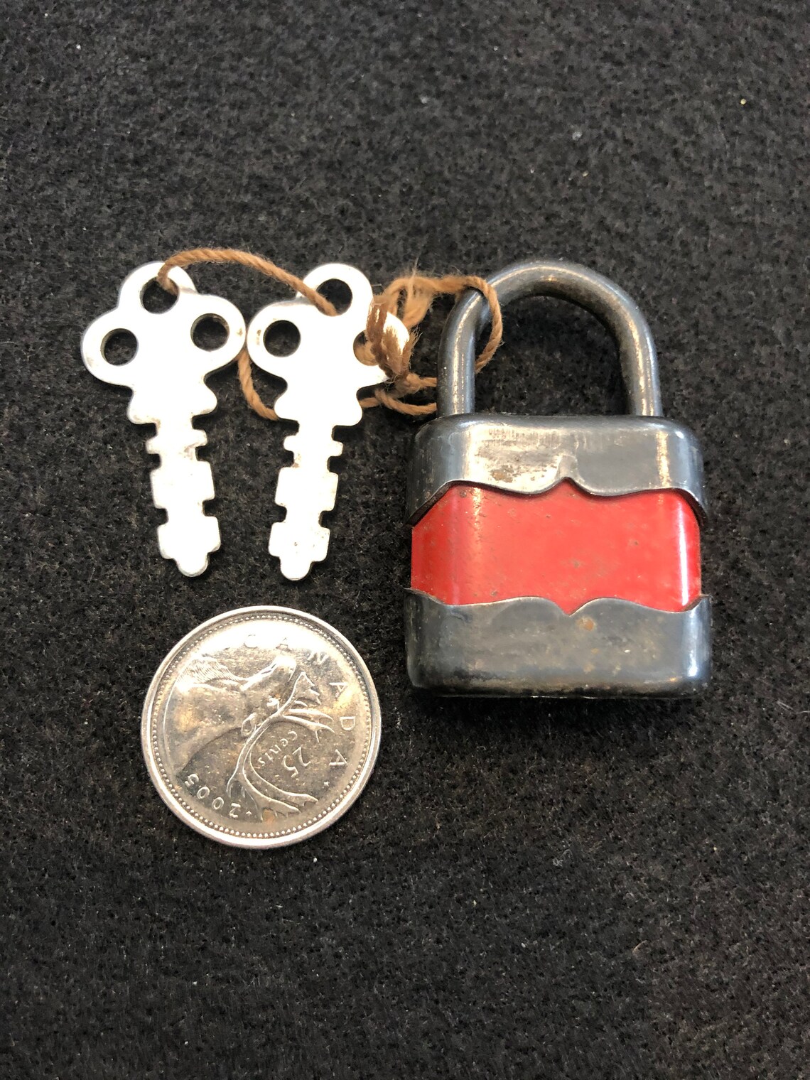 Vintage fancy FRAIM padlock with skeleton key WORKS Etsy