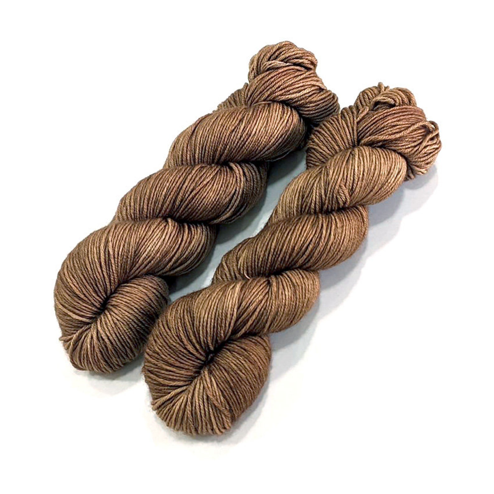 Moka Caramel Hand Dyed Yarn Superfine Superwash Merino Wool Etsy