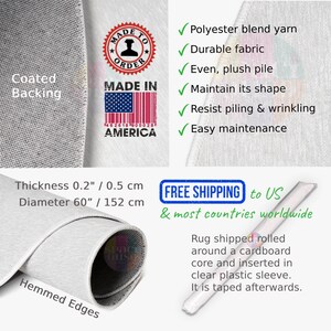 Cottagecore Flower Meadow Round Rug, Floral Round Area Rug, Round Floor ...