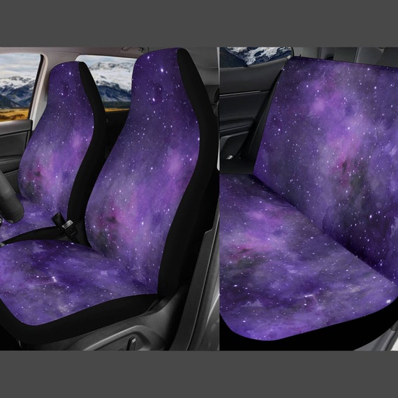 Lila Galaxy Autositzbezug, Sternenhimmel, niedlicher Sitzbezug für  Autofahrzeug, Celestial Sitzbezug, ästhetischer Innenraum Auto Dekor -   Schweiz
