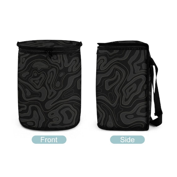 Topography Car Trash Bag, Charcoal Car Trash Can with Lid, Waterproof Garbage Bag for Car Leakproof, Aesthetic Car Accessories, car Gift