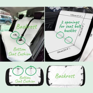 Retro Mushroom Car Seat Covers For Women Cream, Boho Floral Seat Cover, Cute Colorful Seat Cover For Vehicle, Cottagecore Front & Back Seat image 16