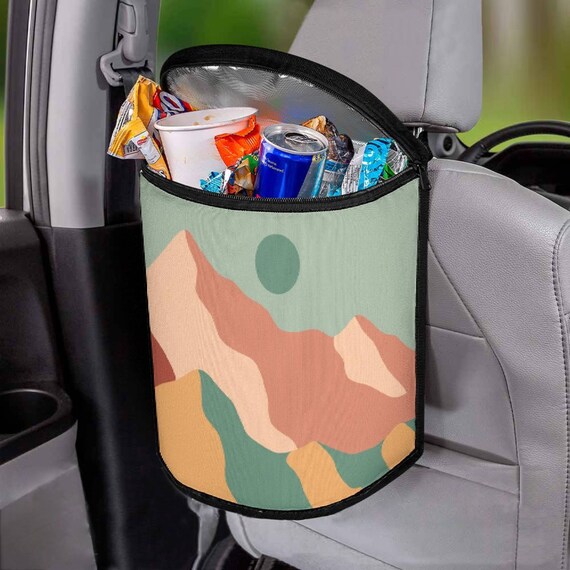 Cestino Pieghevole Per Auto - Sacchetto Della Spazzatura Da Appendere Ai Sedili Per Auto E Camion - Foto 3