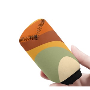 Retro 70s Car Shift Knob Cover: Groovy Orange Green Gear Shifter