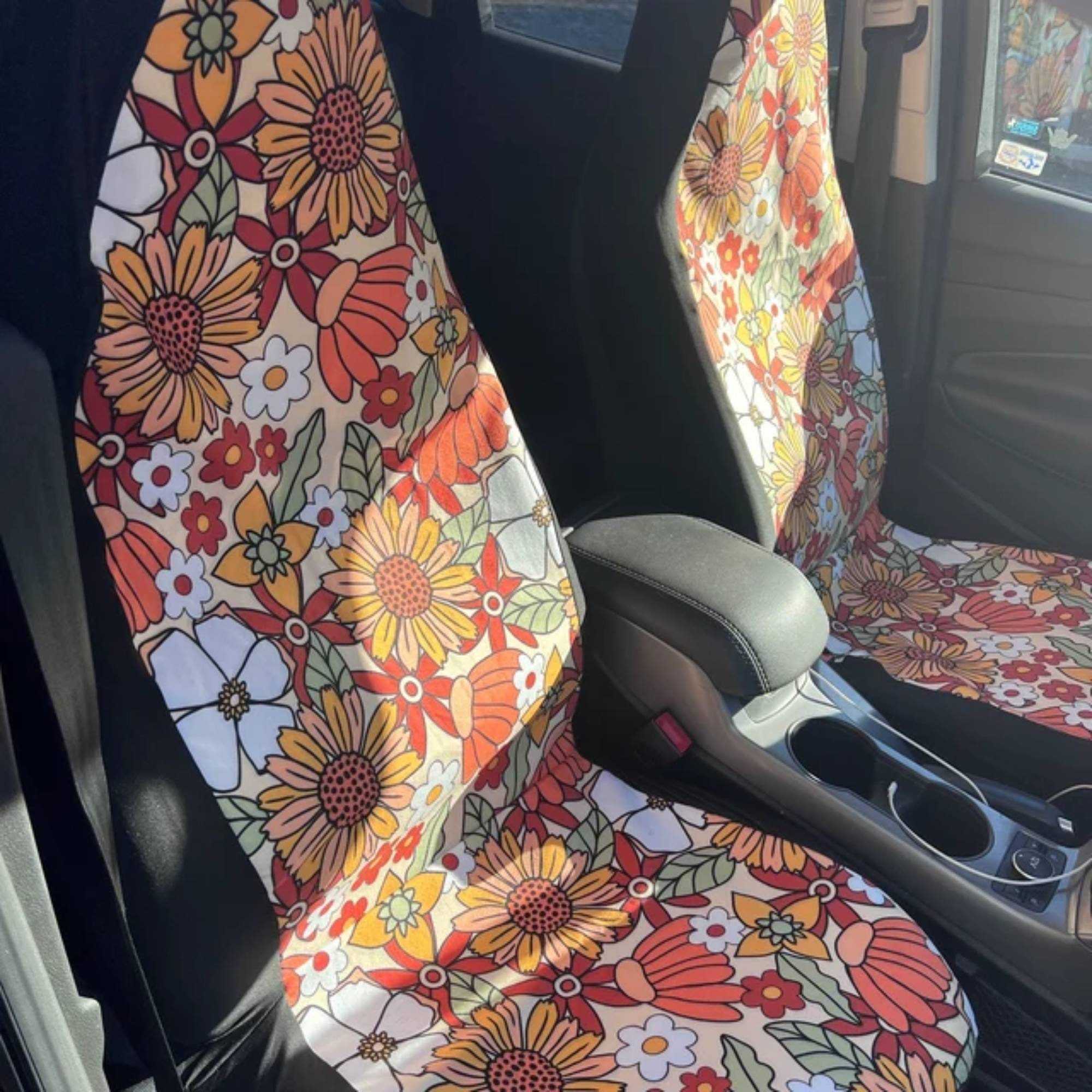 Groovy Flower Car Seat Covers for Vehicle 2 Pc, Vintage Floral 70s Hippie  Cute Front Car SUV Vans Gift Her Women Truck Protector Accessory -   Norway