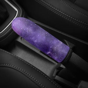 Purple Galaxy Handbrake Cover for Car, Black Car Interior Decor Cute, Witchy Car Decor for Women, Aesthetic Car Decor, Car Gift