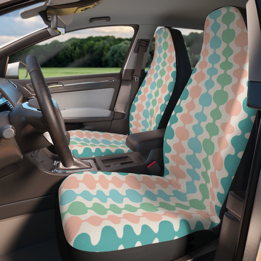 Pastel Car Seat Covers for Women Full Set 50s Aesthetic Green Etsy