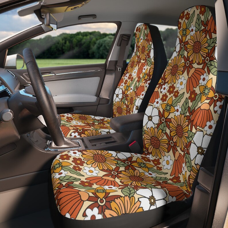 Boho Floral Hippie Car Seat Cover for Women Full Set Etsy