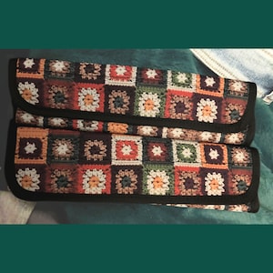 Copricintura di sicurezza Grandma Squares, grazioso copricintura retrò per donna, finto uncinetto, copricintura per auto, regalo decorativo estetico per auto.