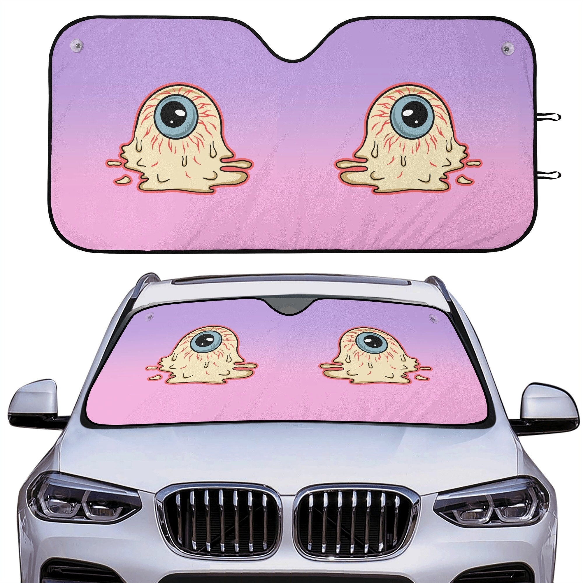 Funny car 2024 windshield sun shade