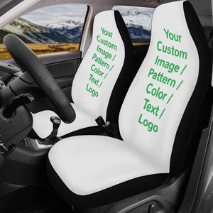 Funda de asiento de coche personalizada, funda de asiento personalizada para vehículo, juego completo de fundas de asiento, funda de asiento delantero, funda de asiento trasero, opción compatible con airbag