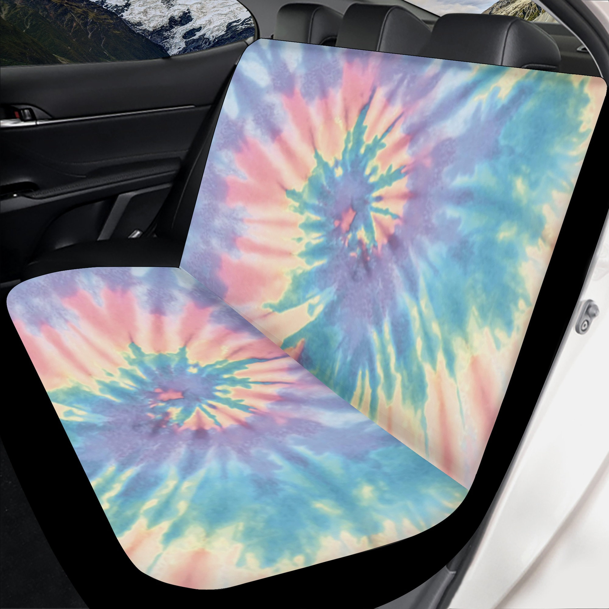 Tie Dye Car Seat Cover Full Set Pink Blue Car Seat Covers for Etsy