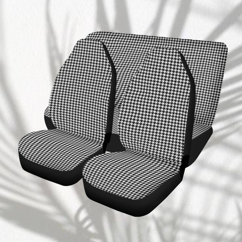 Houndstooth Pattern Print Universal Fit Car Seat Cover