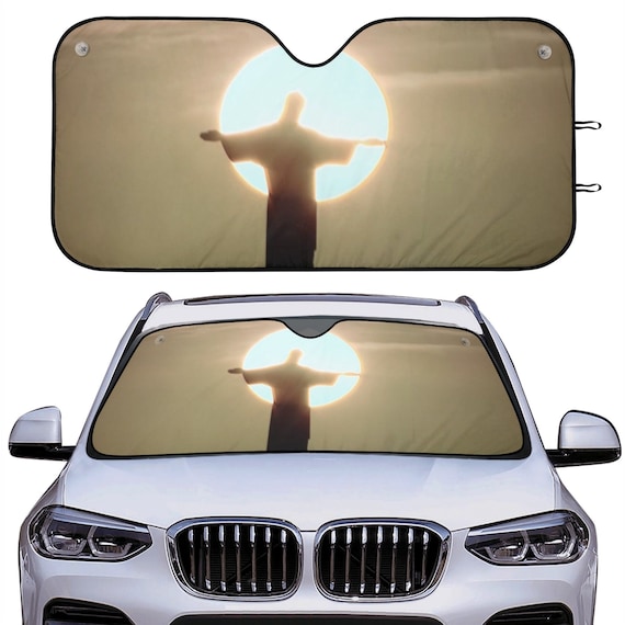 Jesus Car Sun Shade, Windshield Sunshade Christian, Sun Shade for Car  Catholic , Sunrise Car Sun Visor, Christ Front Window Cover -  UK