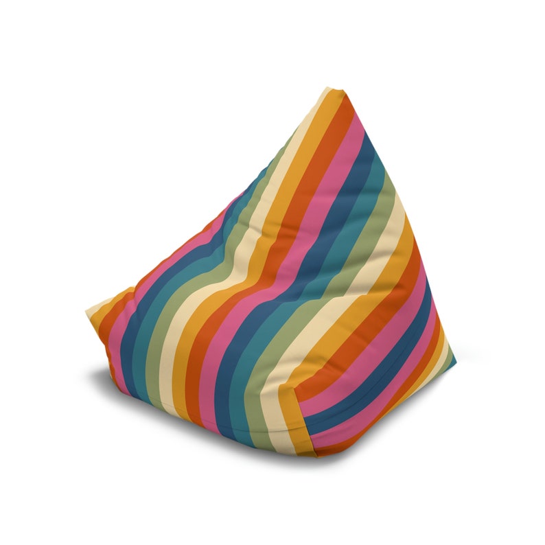 Grey Stripes - Sustainably Made Bean Bag Chair Cover main image 1