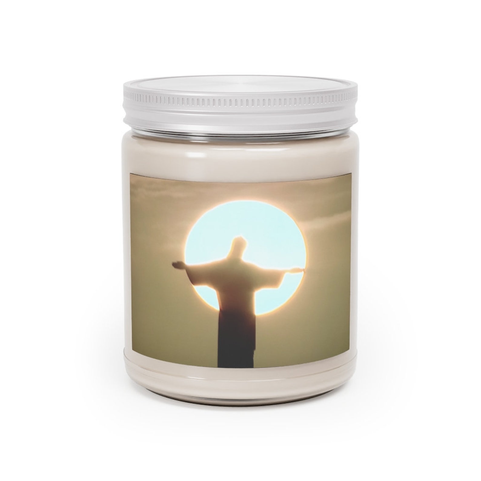 Jesus Candle Jesus Gift Catholic Christmas Candle Christian Etsy