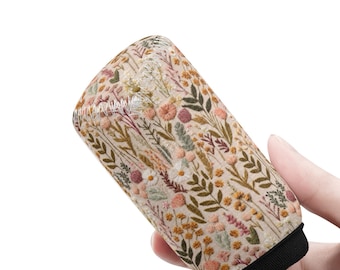 Wildflower Meadow Shift Knob Cover Boho Car Decor for Gear Shifter, Cottagecore Car Accessories