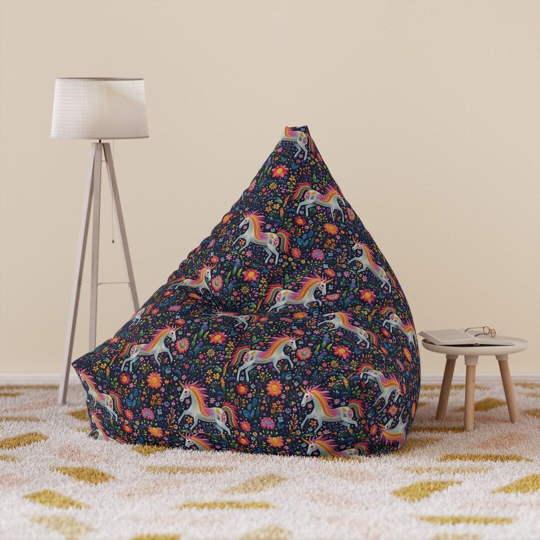 Pastel Floral - Sustainably Made Bean Bag Chair Cover main image 0