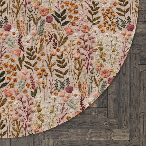 Flowers Rug Etsy