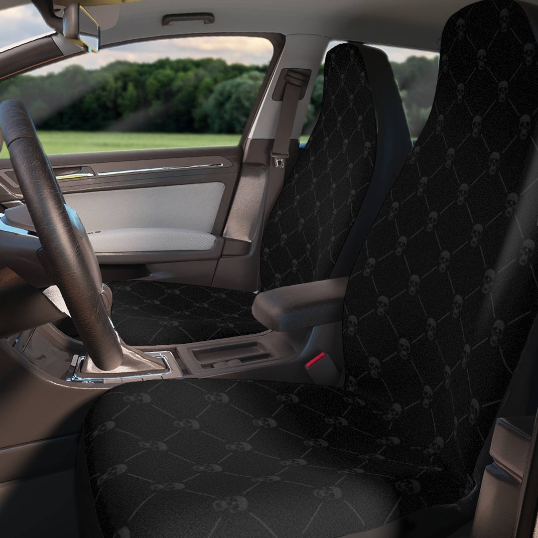Skull Pattern Car Seat Cover for Vehicle Skeleton Gothic Seat Etsy