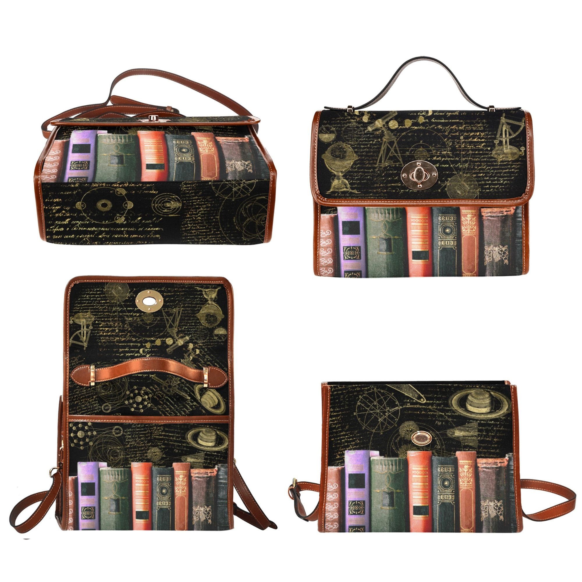Steel Mill & Co Pride And Prejudice Book Purse – Vegan Leather Crossbody Bag With Bookmark Zipper