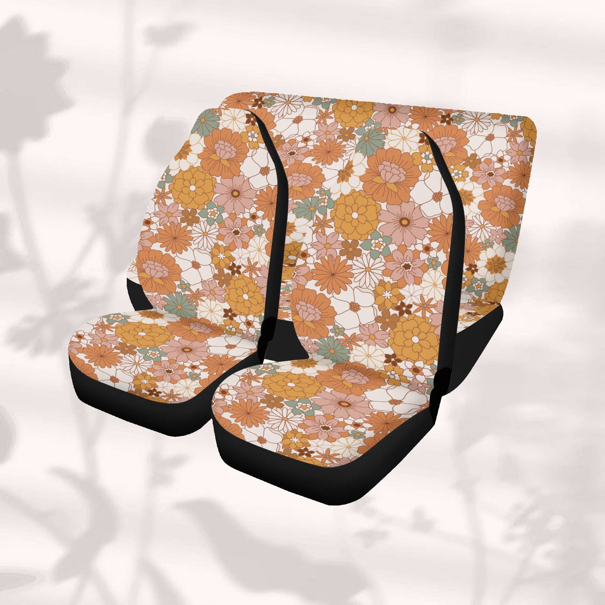 Cottagecore Floral Car Seat Cover