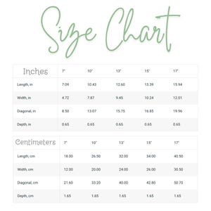 the size chart for a women's size chart