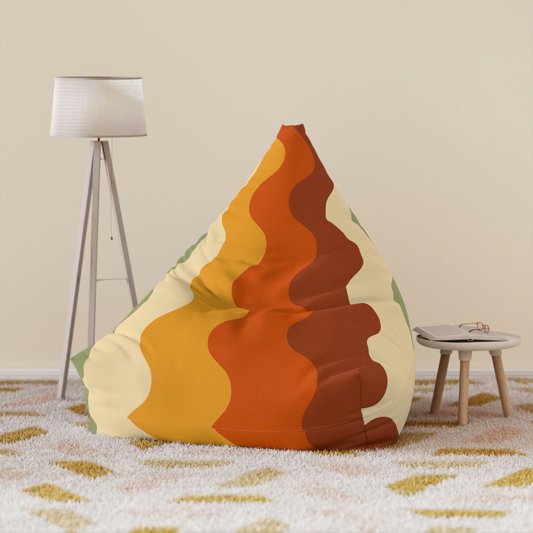 Orange - Sustainably Made Bean Bag Chair Cover