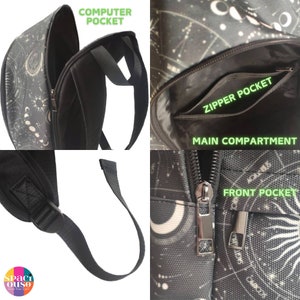 Cottagecore Mushroom Backpack, Witchy Computer Backpack, Cute Backpack ...