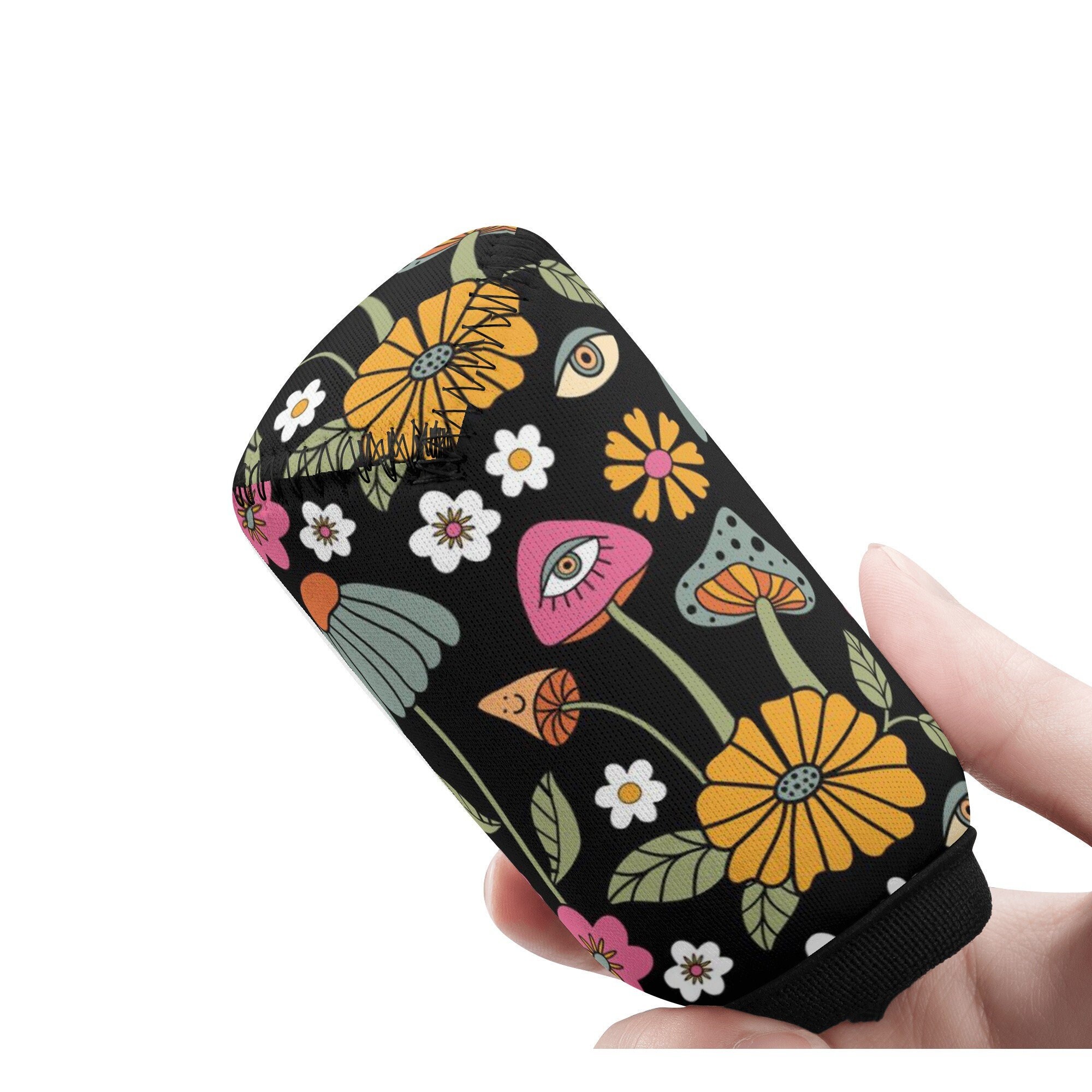 Black Magenta Mushroom Shift Knob Cover, Retro Car Shifter Gear