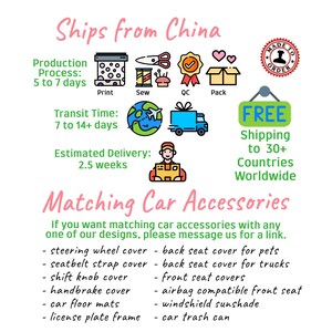 Patchwork Blue Car Gear Shift Cover, Shift Knob Cover, Boho Car Shifter Gear Cover, Shifter Knob Cover, Cute Car Accessories image 6