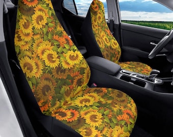 Sunflower Car Seat Cover Full Set, Floral Seat Cover for Car for Women, Car Seat Covers for Vehicle, Car Seat Cover Set, Car Cover for Seats