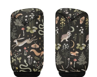 Copri pomello del cambio Enchanted Forest per donna, copri pomello del cambio per auto da strega, carino, copri pomello del cambio nero, accessori per auto Cottagecore, regalo