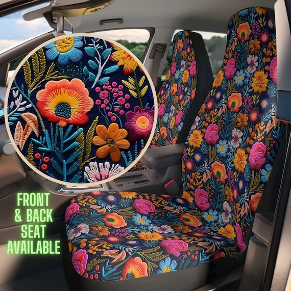 Floral car seat covers sale