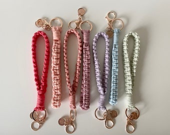 Macrame Wristlet Keychain