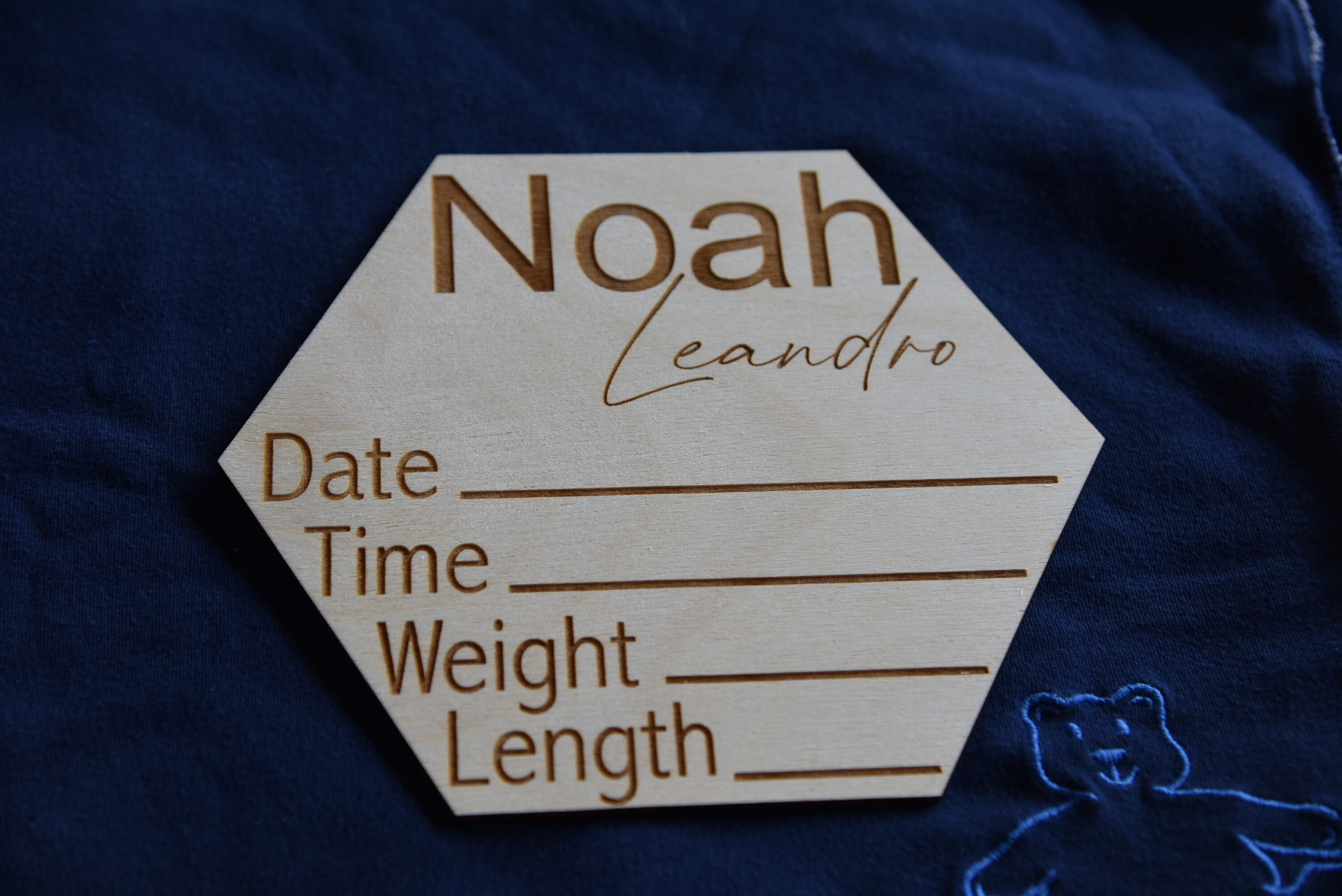 Birth Announcement Sign, Birth Stat Sign, Hexagon Baby Sing, Newborn ...