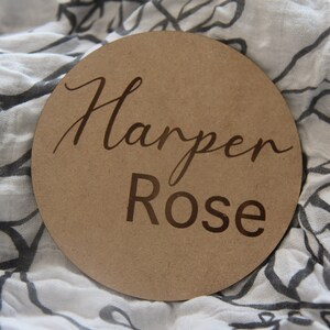Birth Announcement Sign, Newborn Name Sign, Wood Baby Name Sign