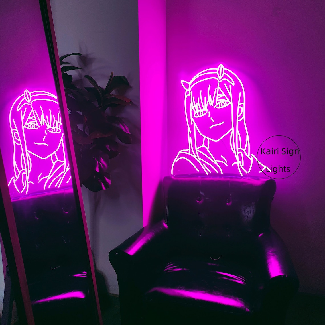 Zero Two Neon SignNeon Sign AnimeAnime Neon SignLed Neon | Etsy
