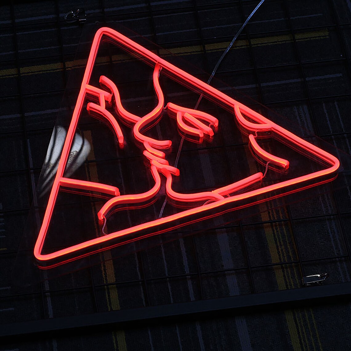 Artistic Couple Kiss Neon Sign Modern Art Wall Art Neon Etsy
