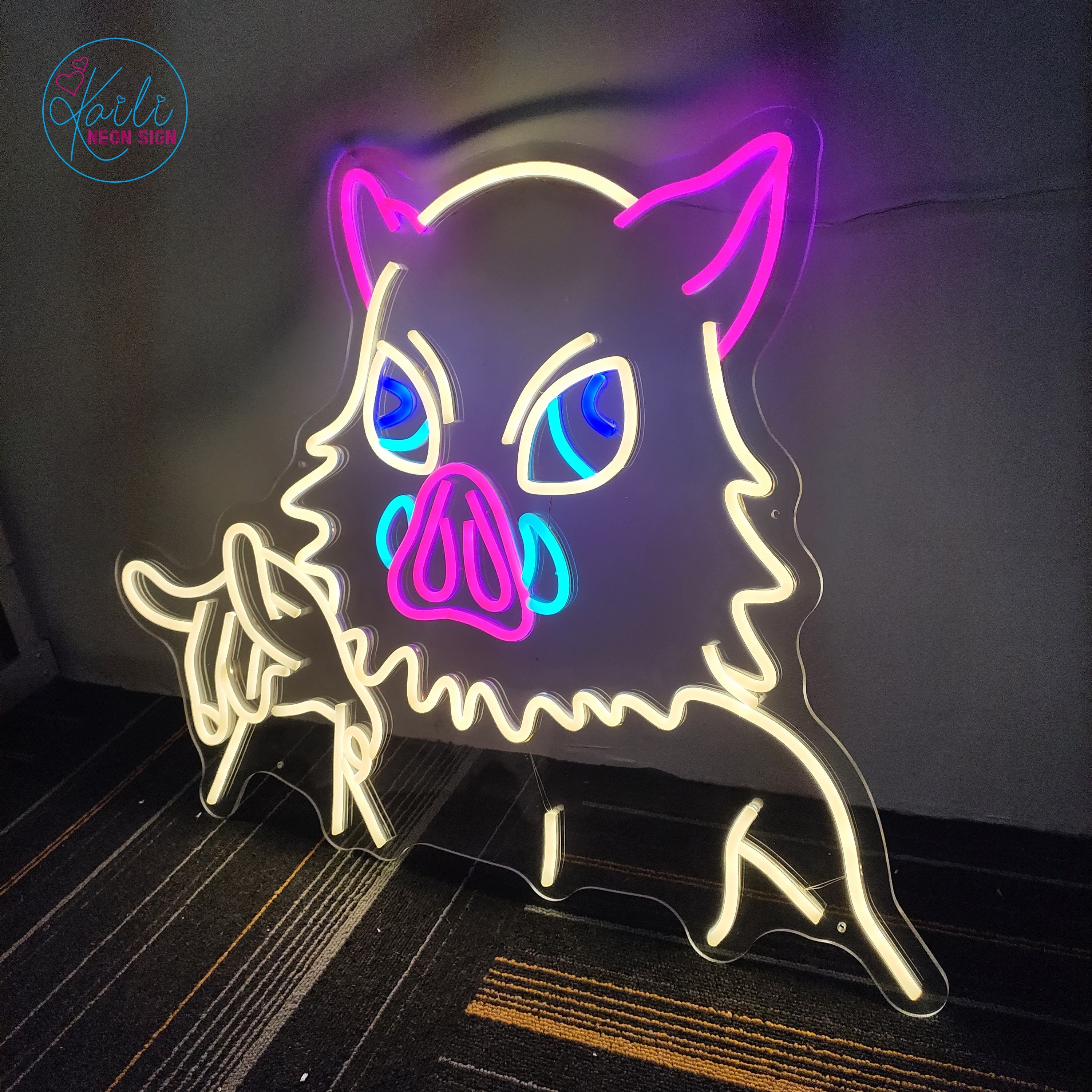 customized neon light anime animated neon sign game Video Gaming Gaming  Accessories Game Gift Cards  Accounts on Carousell
