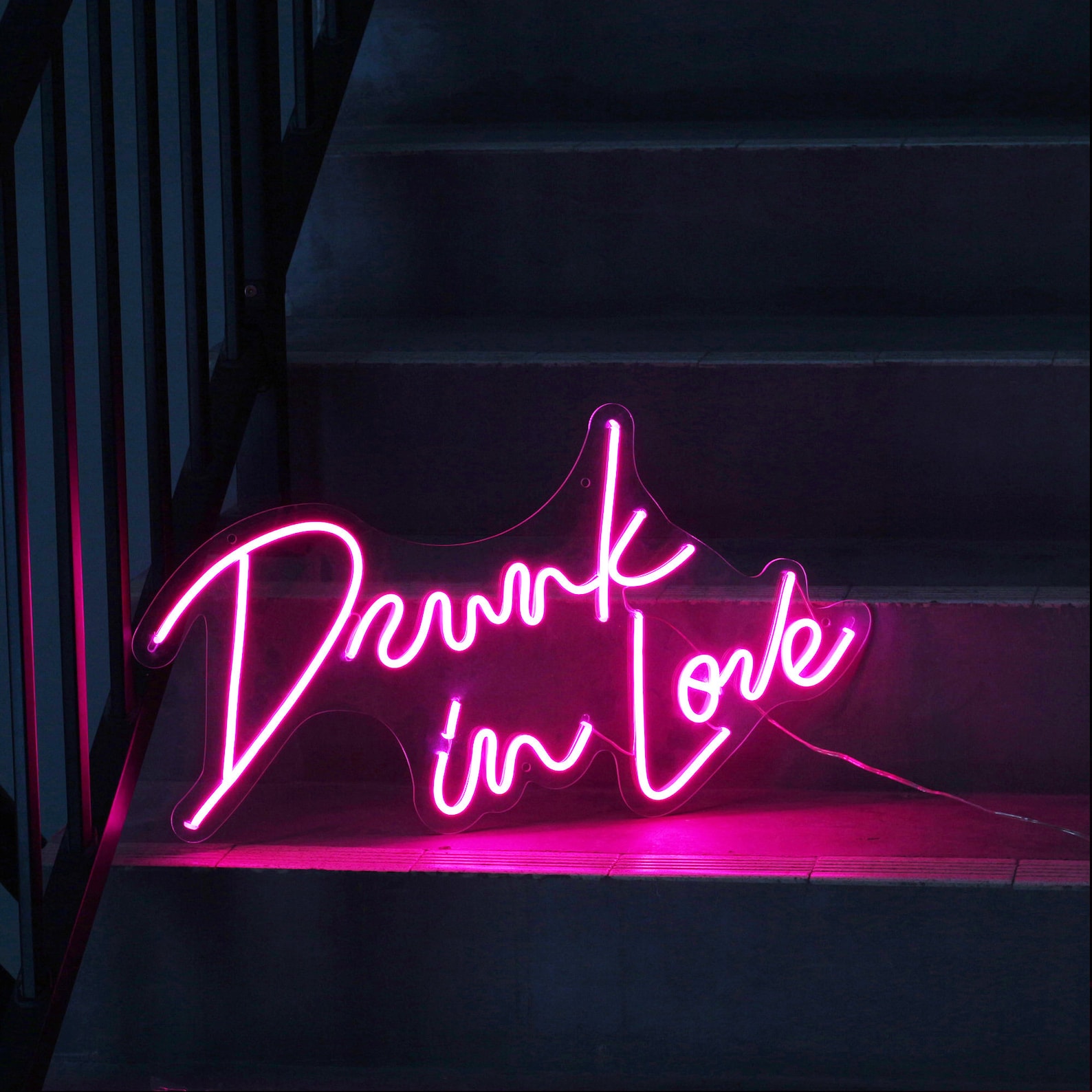 Custom Neon Sign Drunk in love Led light for Bedroom Wall | Etsy