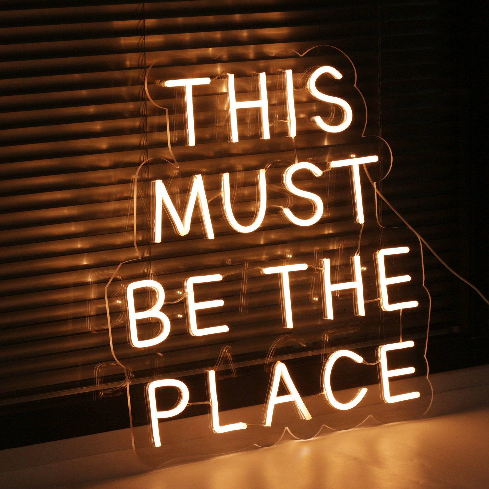 Custom Neon Sign This Must Be the Place Light Waterproof Flex Etsy Custom Neon Sign This Must Be the Place Light Waterproof Flex Etsy